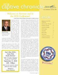 VCIA Captive Chronicle Newsletter - ICCIE