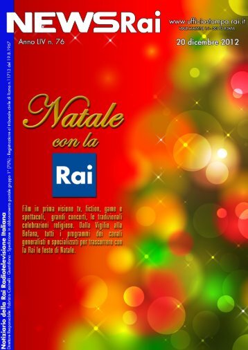 NewsRai nr. 76 - Ufficio Stampa Rai - Rai.it