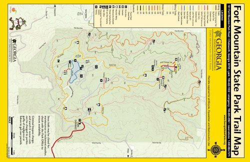 Fort Mountain State Park Trail Map - Georgia State Parks and ...