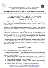 Contrattazione di Istituto 2011 - Liceo Scientifico Augusto Righi