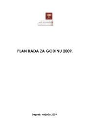 PLAN RADA ZA GODINU 2009 - NSK - Nacionalna i sveuÄiliÅ¡na ...