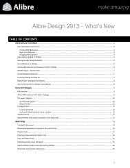 Alibre Design 2013 â What's New