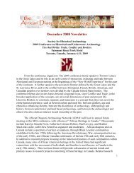 listing - African Diaspora Archaeology Network