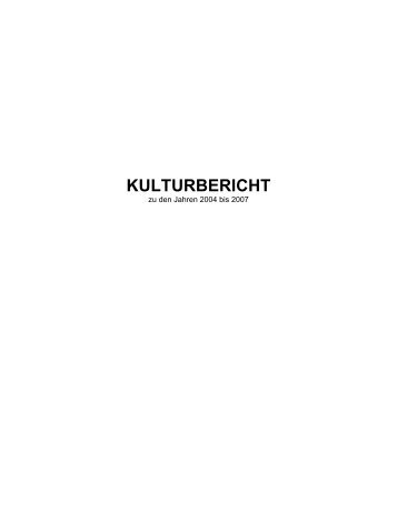 KULTURBERICHT - Chemnitz
