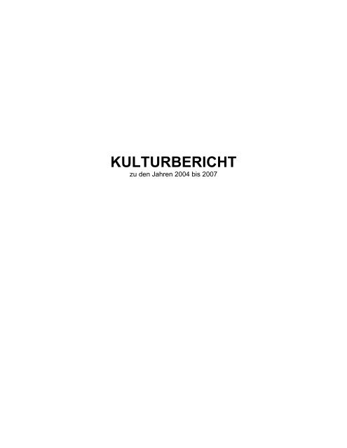 KULTURBERICHT - Chemnitz