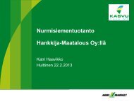 toiveita tuottajille, Katri Haavikko, Hankkija-Maatalous Oy