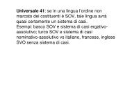 Universale 41: se in una lingua l'ordine non ... - grandionline.net