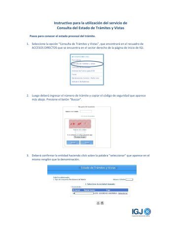 Instructivo para la utilizaciÃ³n del servicio de Consulta del Estado de ...