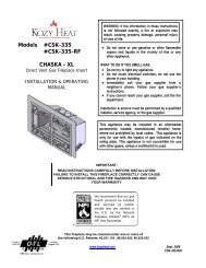 Models #CSK-335 #CSK-335-RF CHASKA - XL - Matchless Stove ...