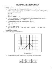 Answer key to review lab