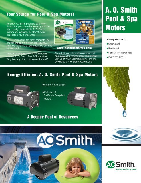 A.O.Smith Motor Catalog - Universal Electric Motors