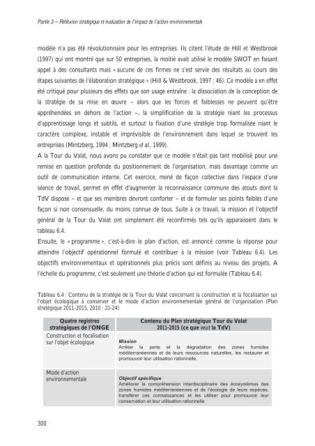 Docteur en Sciences de gestion Mention ... - Tour du Valat