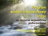 Program wodno â Årodowiskowy kraju na obszarze wojewÃ³dztwa ...