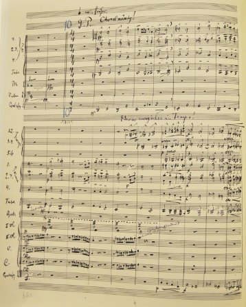 Mahler Symphony 2, 5th Movement chorale facsimile score - (ASU ...