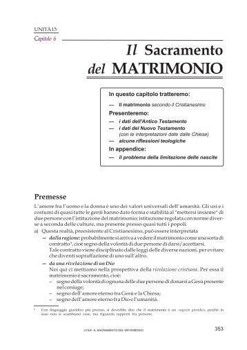 del MATRIMONIO - Didaskaleion
