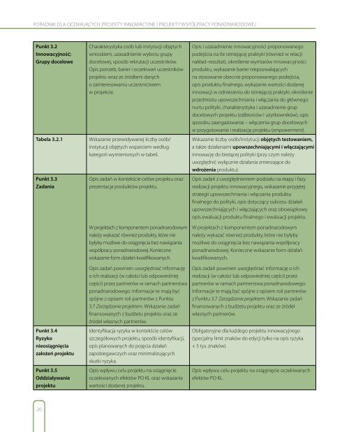 Poradnik dla oceniajÄcych projekty innowacyjne i ... - mojregion.eu