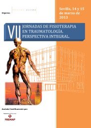 jornadas de fisioterapia en traumatologÃ­a. perspectiva integral.