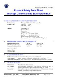 Vetasept Chlorhexidine Skin Scrub Blue - Animalcare