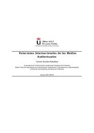 Relaciones Internacionales de los Medios Audiovisuales