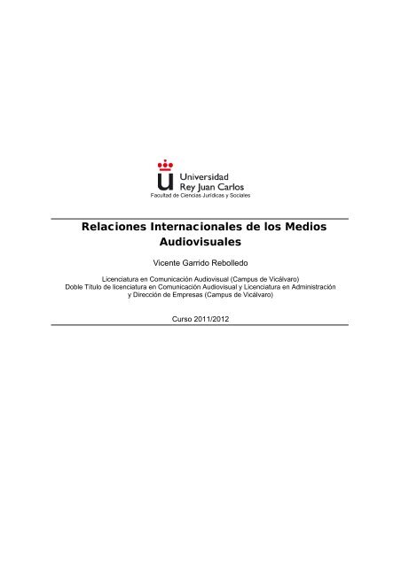 Relaciones Internacionales de los Medios Audiovisuales