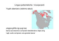 La tipologia morfologica. Pidgin e creoli - grandionline.net