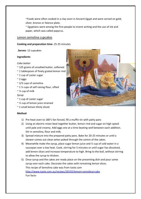 Year 10 International Recipe Book - 2010 - Home