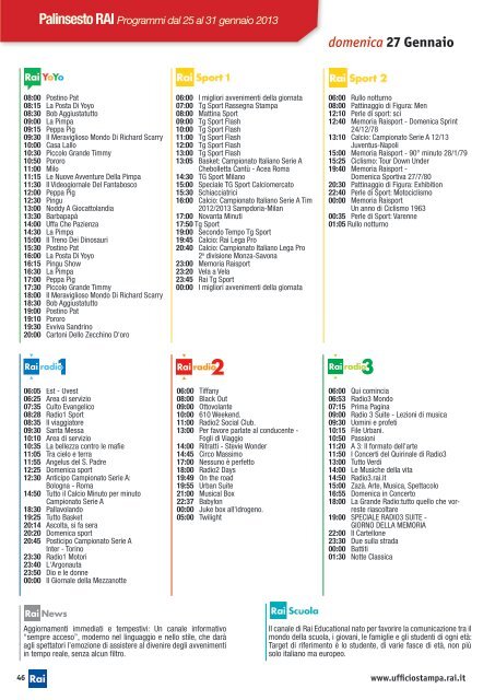 Scarica PDF - Ufficio Stampa Rai - Rai.it