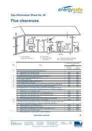 26 ESV Flue clearances - Energy Safe Victoria (PDF)