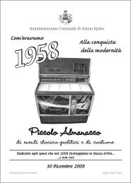 Piccolo Almanacco 1958 - Comune di Ariano Irpino