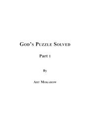 Part 1 - God's Puzzle Solved