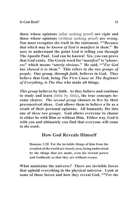 Part 1 - God's Puzzle Solved