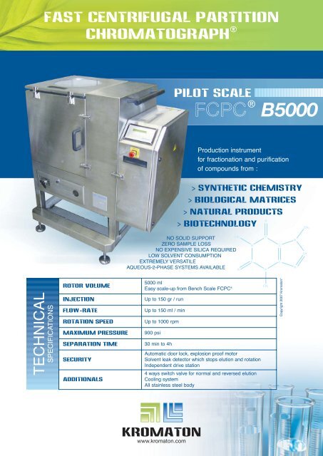 Production Scale Kromaton Brochure - Rousselet Robatel