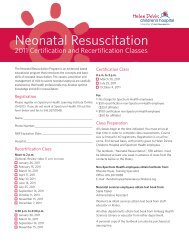 Neonatal Resuscitation - Helen DeVos Children's Hospital