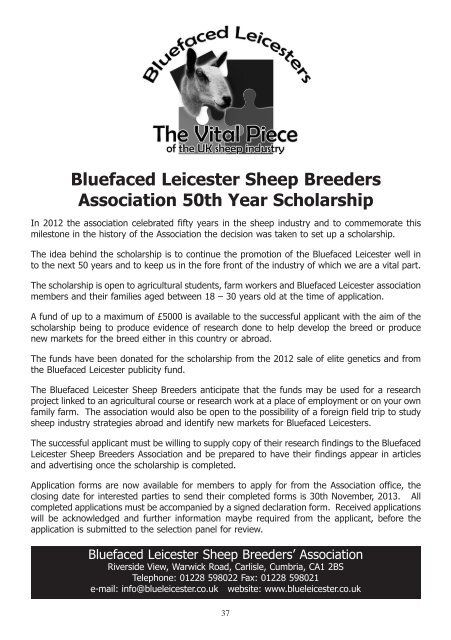 Catalogue - Bluefaced Leicester Sheep Breeders Association