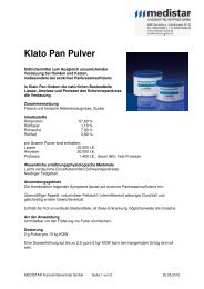 Klato Pan Pulver - MEDISTAR Arzneimittelvertrieb GmbH