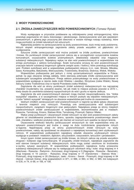 2. wody powierzchniowe - WojewÃ³dzki Inspektorat Ochrony ...