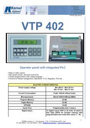 VTP 402 Operator panel with integrated PLC