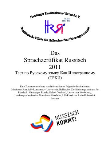 Das Sprachzertifikat Russisch - Hamburger Russischlehrer Verband ...