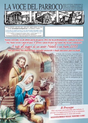 LA VOCE DEL PARROCO n.4-764.indd - Centro Giovanile Don Bosco