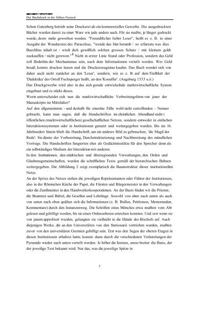 Der Buchdruck in der frühen Neuzeit. - Michael Giesecke