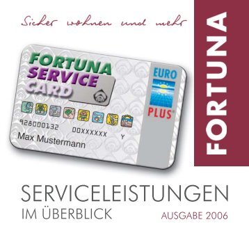 SERVICELEISTUNGEN - FORTUNA Wohnungsunternehmen eG