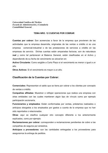 TEMA 12 CUENTAS POR COBRAR - Soup