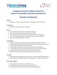 Benefits of Integration - Better Living Health