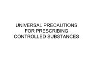 universal precautions for prescribing controlled substances