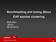 Benchmarking and tuning JBoss EAP session clustering
