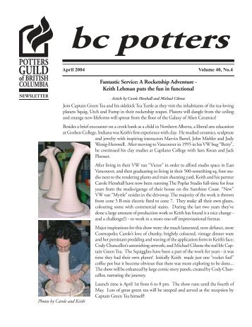 Apr. - Potters Guild of BC