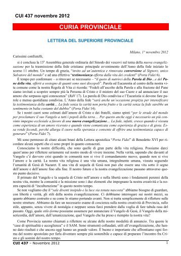 Cor Unum Informazioni n. 437 - Dehoniani.it