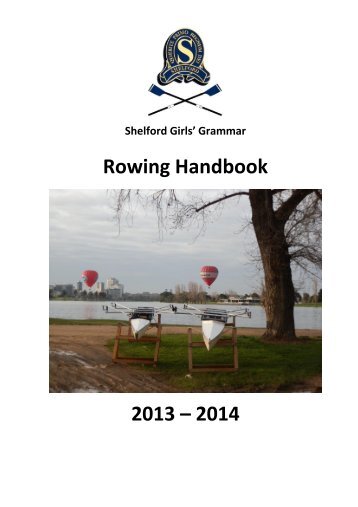 Rowing Information Handbook - Shelford Girls' Grammar