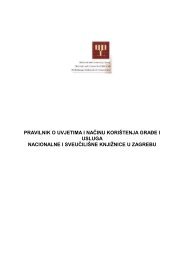 Pravilnik o koriÅ¡tenju graÄe i usluga Nacionalne i sveuÄiliÅ¡ne ... - NSK