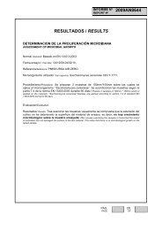 Ensayos eficiencia tratamiento antimicrobiano URSA AIR Zero 1.2